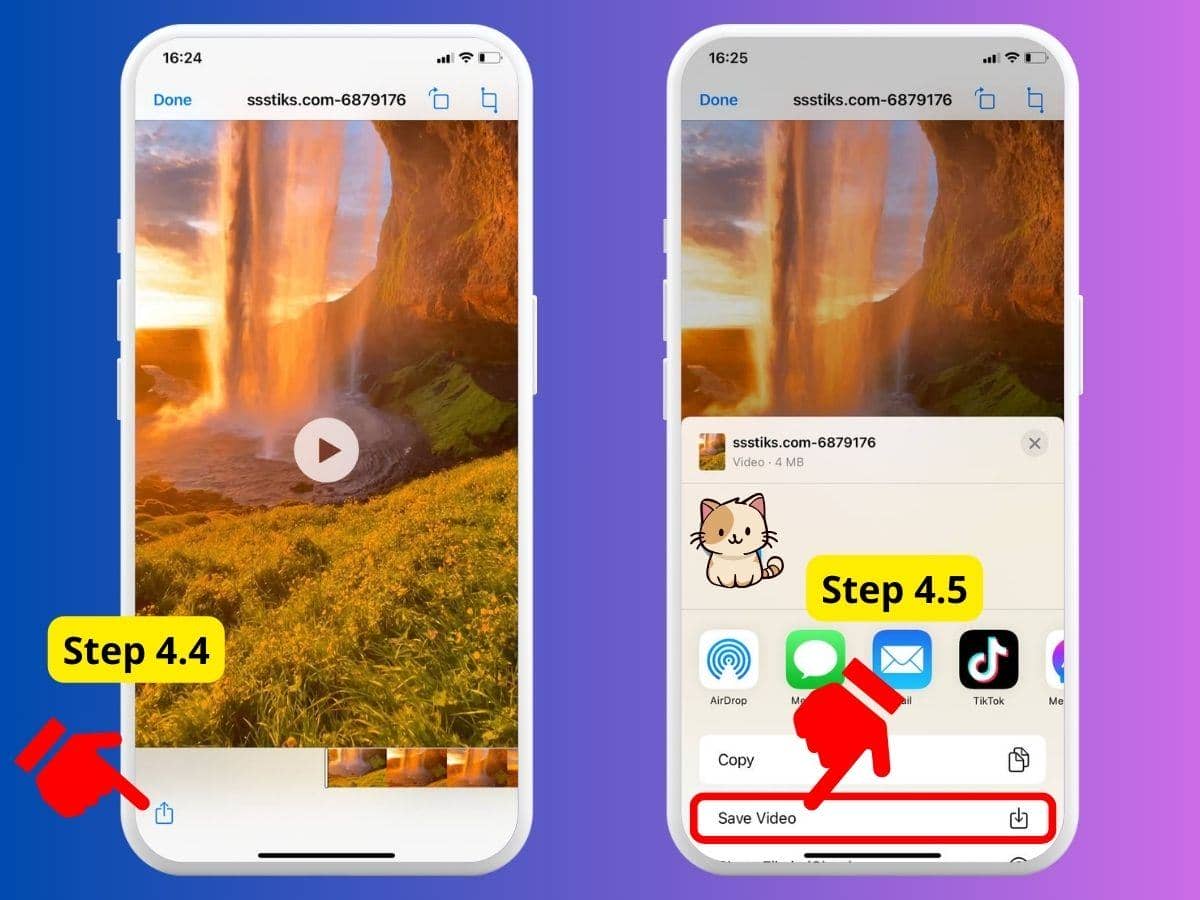워터마크나 로고 없이 아이폰에 TikTok 동영상 다운로드하는 방법 11